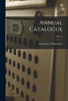 Paperback Annual Catalogue; 1921-22 Book