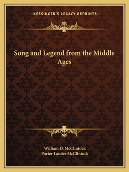 Paperback Song and Legend from the Middle Ages Book