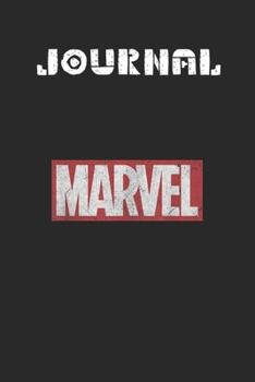 Journal: Marvel Classic Distressed Logo Graphic Blank Journal Notebook Size for Diary Student Teacher Friend with 120 Pages of 6inx9in Blank Ruled Line Paper