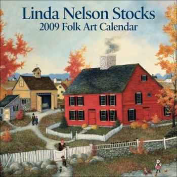 Calendar Linda Nelson Stocks Folk Art: 2009 Mini Wall Calendar Book