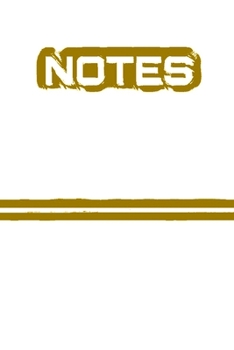 Notes: (6" x 9") Notebook