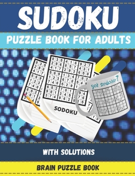 Paperback Sudoku puzzle book for adults With solutions: Sudoku Puzzle Book, Ultimate Sudoku Book for Adults Easy to Hard Book