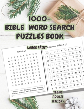 1000+ Bible Word Search Puzzles Book: Brain Games Bible Word search books for seniors, adults and teens - Bible Names and Places - Old and New Testame