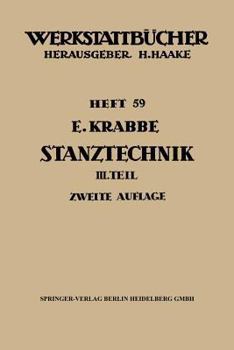 Paperback Stanztechnik: Teil 3: Grundsätze Für Den Aufbau Der Schnittwerkzeuge [German] Book