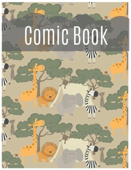 Paperback Comic Book For Kids: Develop Your Kids Creativity Create Your Own Story Comics Book Strips And Graphic Novel With This Beautiful Sketch Not Book