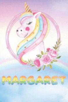 Paperback Margaret: Margaret's Unicorn Personal Custom Named Diary Planner Perpetual Calander Notebook Journal 6x9 Personalized Customized Book