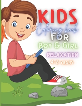 Paperback Kids coloring Book for Boy & Girl relaxation: Over 50 stress Relief Designs and Patterns Book
