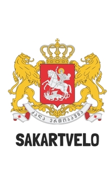 Sakartvelo: Handy journal notebook diary with blank lined paper to write in (Europe)