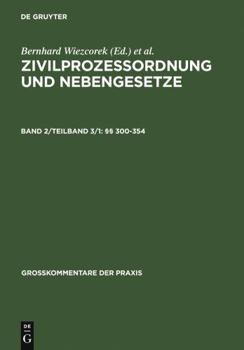 Hardcover §§ 300-354 (Großkommentare der Praxis) (German Edition) [German] Book