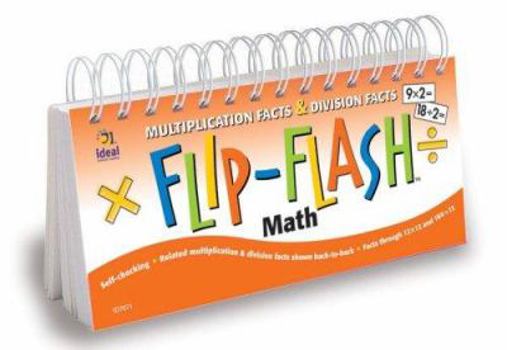 Spiral-bound Flip-Flash(tm) Math, Multiplication and Division Facts Horizontal Book