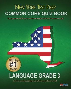 Paperback New York Test Prep Common Core Quiz Book Language Grade 3 Book