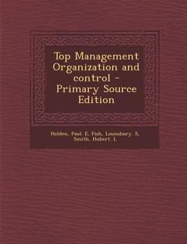 Top Management Organization and control