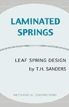 Hardcover Laminated Springs - Leaf Spring Design (Mechanical Engineering Series) Book