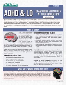 Paperback ADHD & LD: Classroom Strategies at Your Fingertips, 2nd Ed. Book