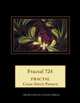 Paperback Fractal 724: Fractal Cross Stitch Pattern [Large Print] Book