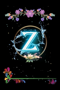 Paperback Z: Floral Initial Monogram Letter Z Notebook. Amazing Medium Lined Journal Notebook / Diary / Christmas & Birthday Gift F Book