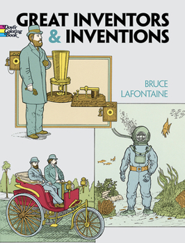 Paperback Great Inventors and Inventions Coloring Book