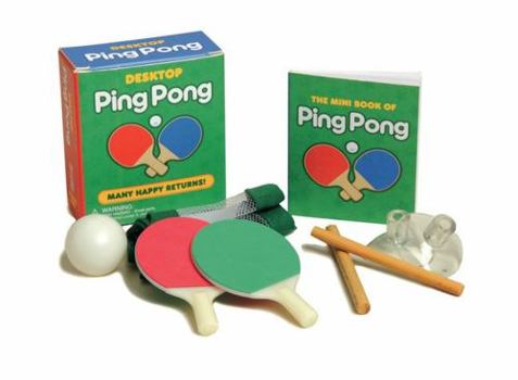 Paperback Desktop Ping Pong [With Miniature Ping Pong Paddles] Book
