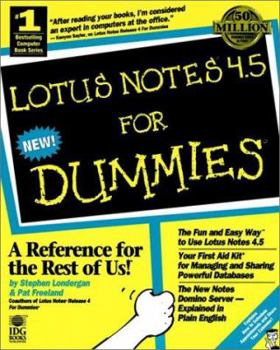 Paperback Lotus Notes 4.5 for Dummies Book