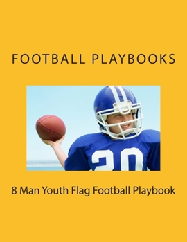 Paperback 8 Man Youth Flag Football Playbook Book