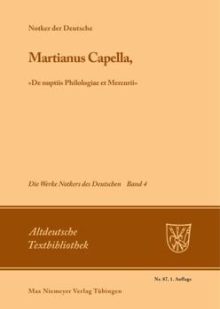 Hardcover Martianus Capella, »De nuptiis Philologiae et Mercurii« (Altdeutsche Textbibliothek, 87) (German Edition) [German] Book