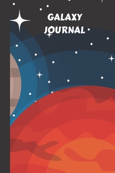 Paperback galaxy journal: small lined Galaxy Notebook / Travel Journal to write in (6'' x 9'') 120 pages Book