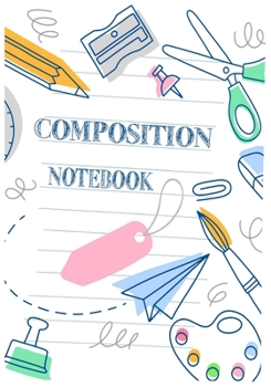 Paperback Composition Notebook: Cute Wide Ruled Paper Notebook Journal - Marbled Wide Ruled Notebook For School - Wide Blank Lined Workbook for Kids Book