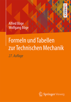 Paperback Formeln Und Tabellen Zur Technischen Mechanik [German] Book