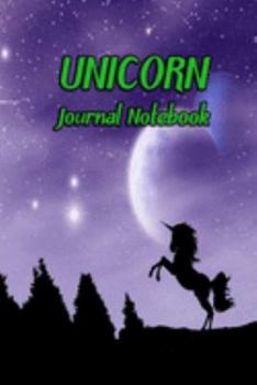 Paperback Unicorn Journal Notebook: Daily Journaling - Lined Paper Wide Ruled Notes Spark Your Imagination and Positive Thinking - Purple Night Print Book