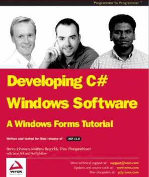 Paperback Developing C# Windows Software: A Windows Forms Tutorial Book