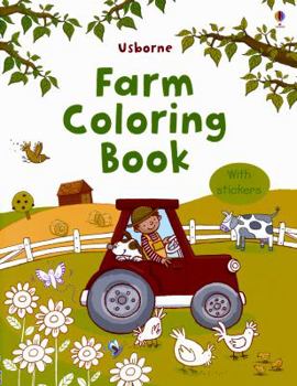 Paperback Farm Coloring Book (Sticker Coloring Books) Book