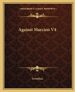 Paperback Against Marcion V4 Book