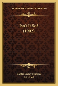 Paperback Isn't It So? (1902) Book