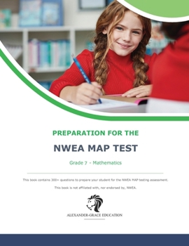 Paperback NWEA Map Test Preparation - Grade 7 Mathematics Book