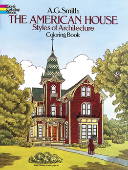 Paperback The American House Styles of Architecture Coloring Book