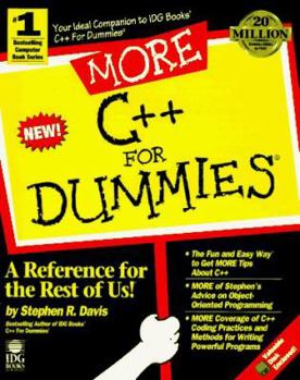 Paperback More C++ for Dummies. with Disk Book