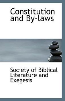 Paperback Constitution and By-Laws Book