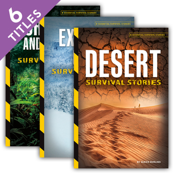 Library Binding Essential Survival Stories (Set) Book