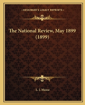 Paperback The National Review, May 1899 (1899) Book