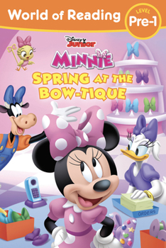 Paperback World of Reading Disney Junior Minnie Spring at the Bow-Tique Book