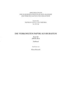 Paperback Die Verkohlten Papyri Aus Bubastos (P.Bub. III 6): Tafelband [German] Book