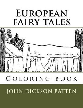 Paperback European fairy tales: Coloring book