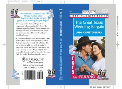 The Great Texas Wedding Bargain - Book #5 of the Tots For Texans