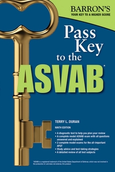 Paperback Pass Key to the ASVAB Book