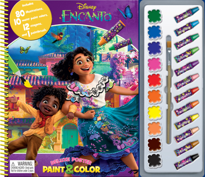 Gift Disney Encanto Deluxe Poster Paint & Color Book