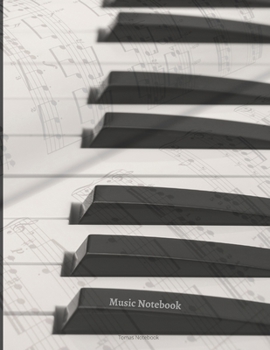 Music Notebooks: Manuscript Music Notation Paper,Journal, Christmas Gift (110 Pages, 8.5 x 11)