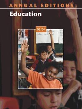 Paperback Annual Editions: Education 03/04 Book