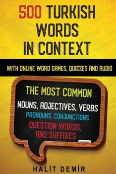 Paperback 500 Turkish Words in Context Book