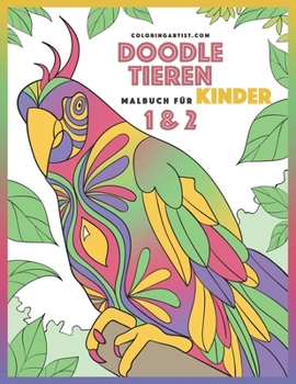 Paperback Doodle Tieren Malbuch für Kinder 1 & 2 [German] Book