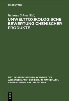 Hardcover Umwelttoxikologische Bewertung Chemischer Produkte [German] Book